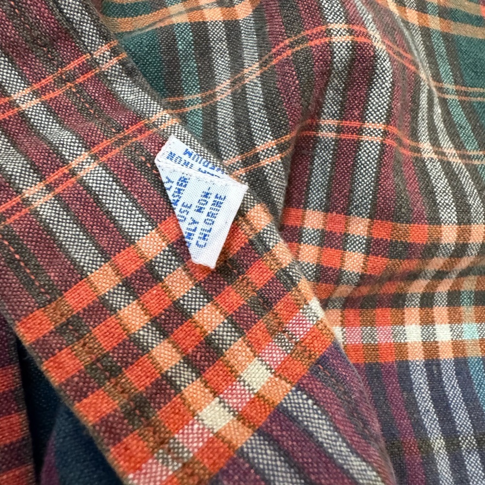 Vintage Ralph Lauren Shirt Men’s Large  Tartan Plaid  Long Sleeve Blue/Red - Picture 3 of 7